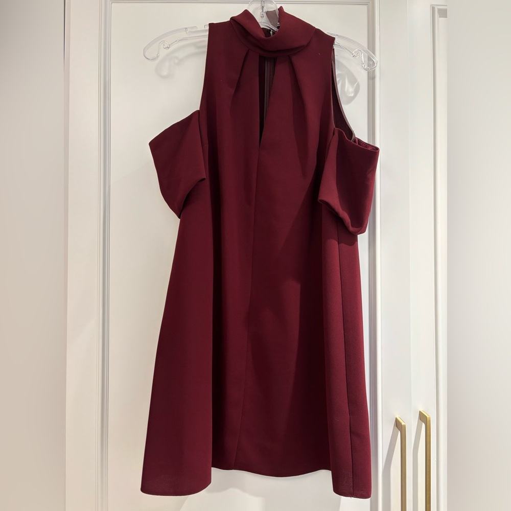 Topshop Mini Burgundy Dress